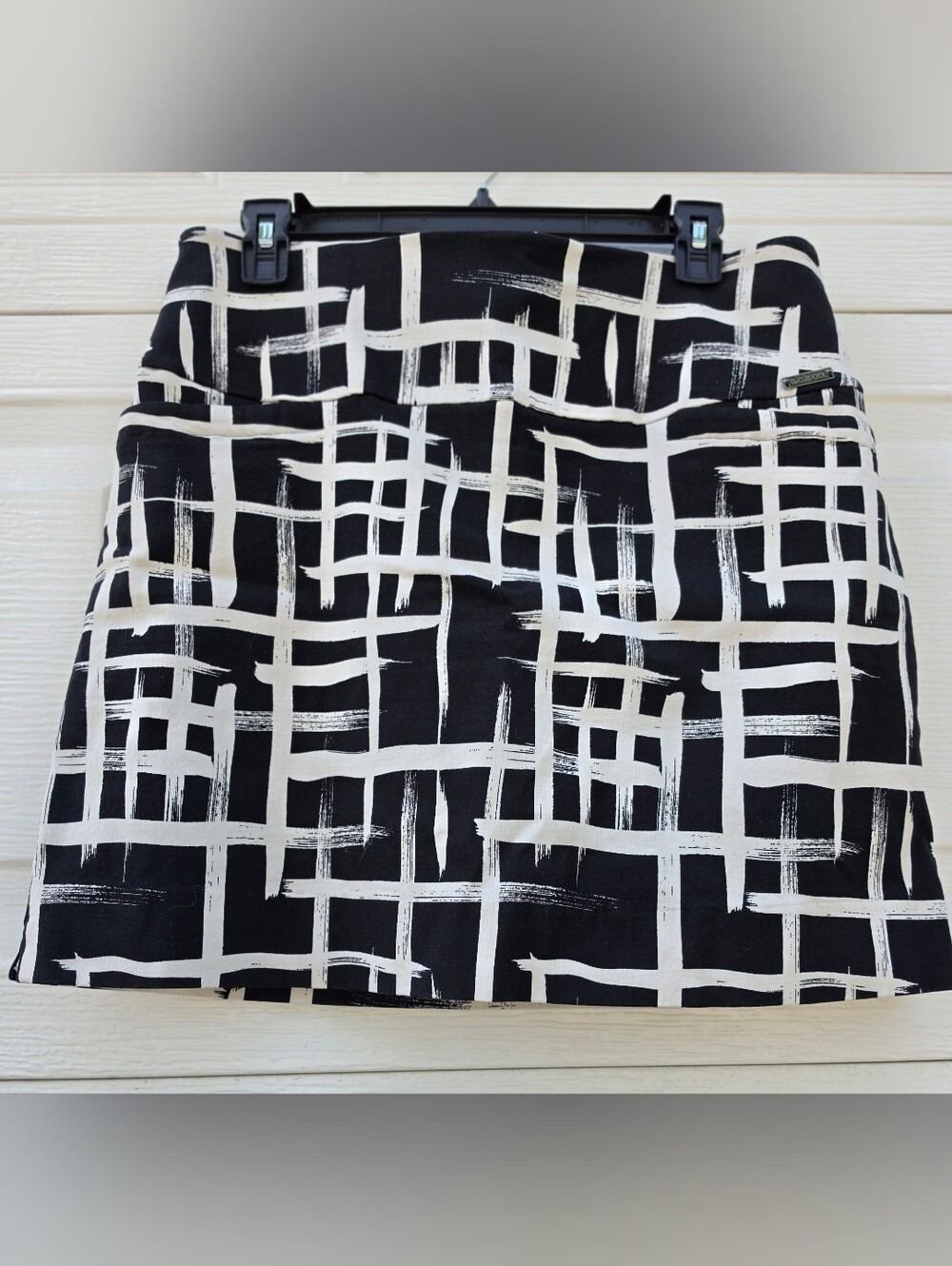 S.C. & Co. Tummy Control Graphic Grid Athletic Skort
